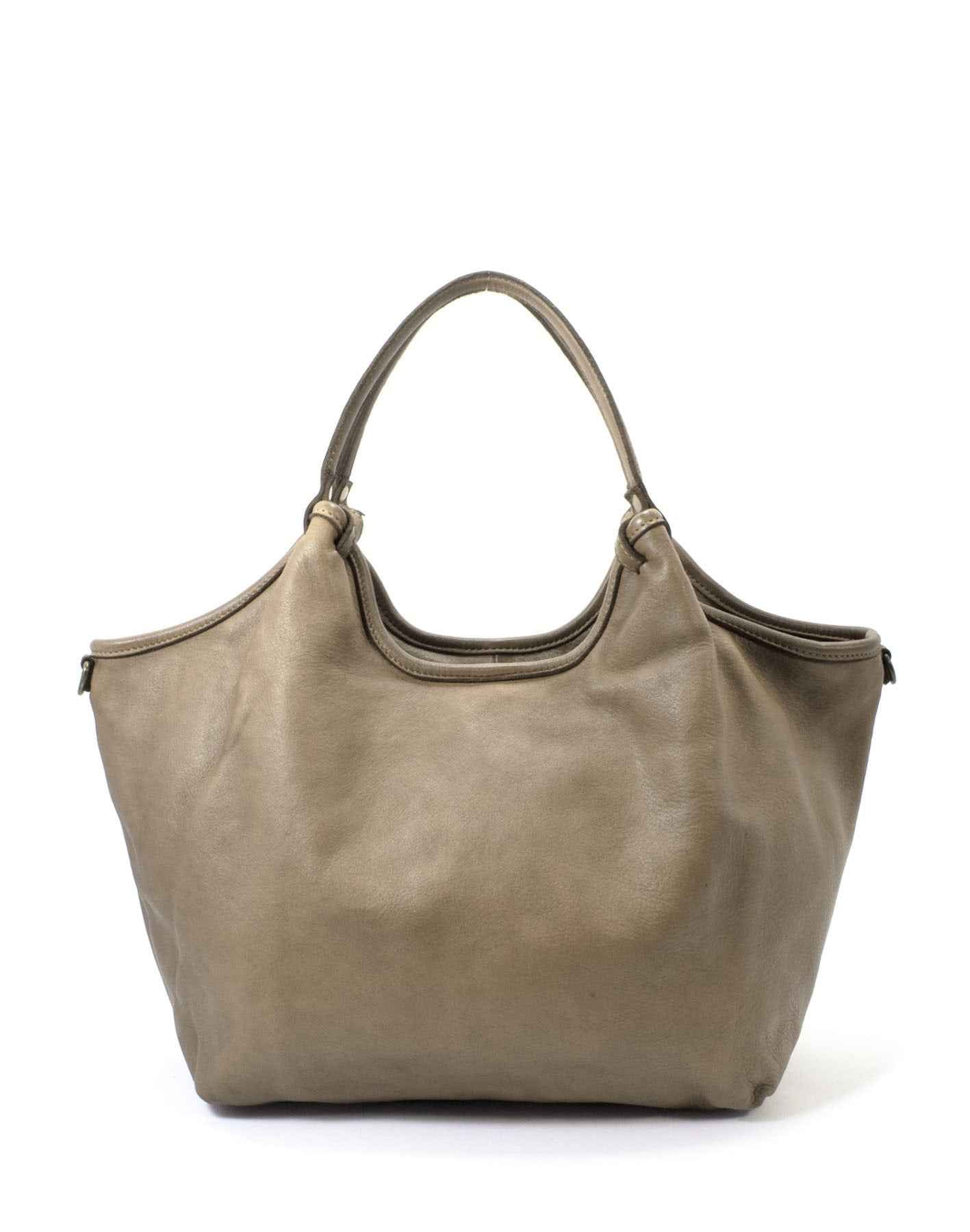 BZNA Bag Leandra Taupe Italy Damen Shopper Handtasche Schultertasche Tasche Leder