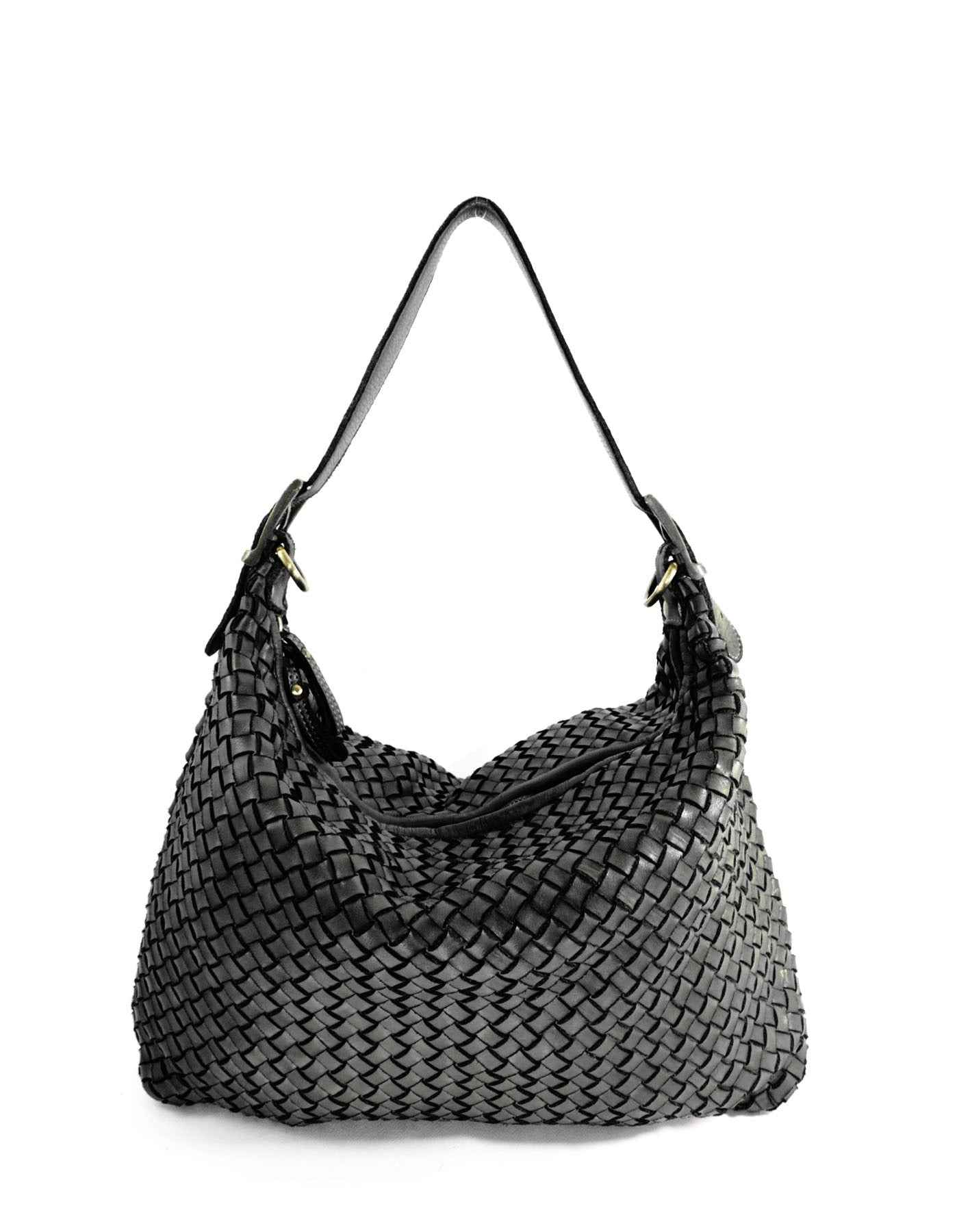 BZNA Bag Amira Schwarz Italy Designer Damen Handtasche Schultertasche Tasche