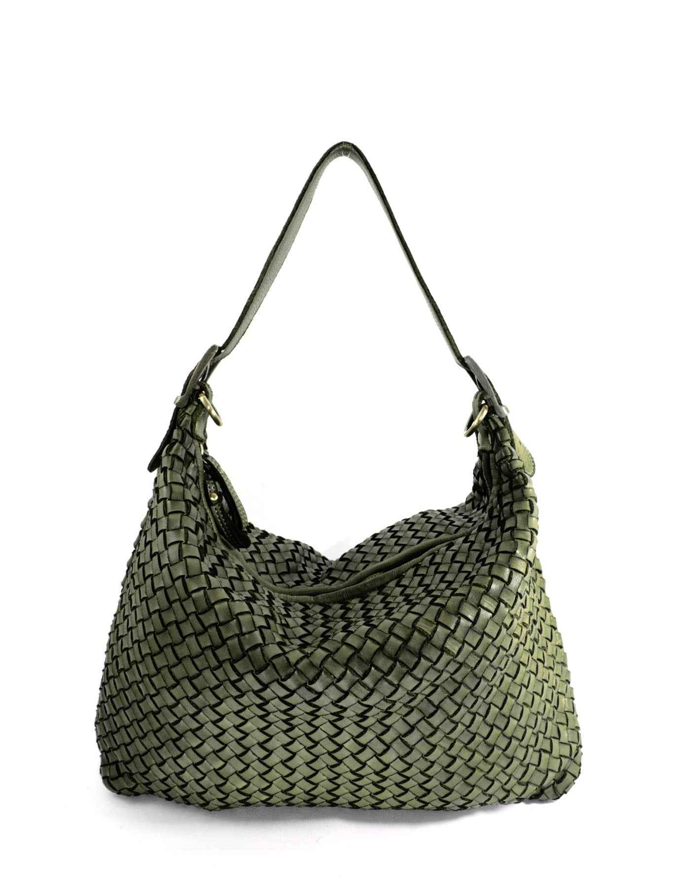 BZNA Bag Amira Grün Italy Designer Damen Handtasche Schultertasche Tasche