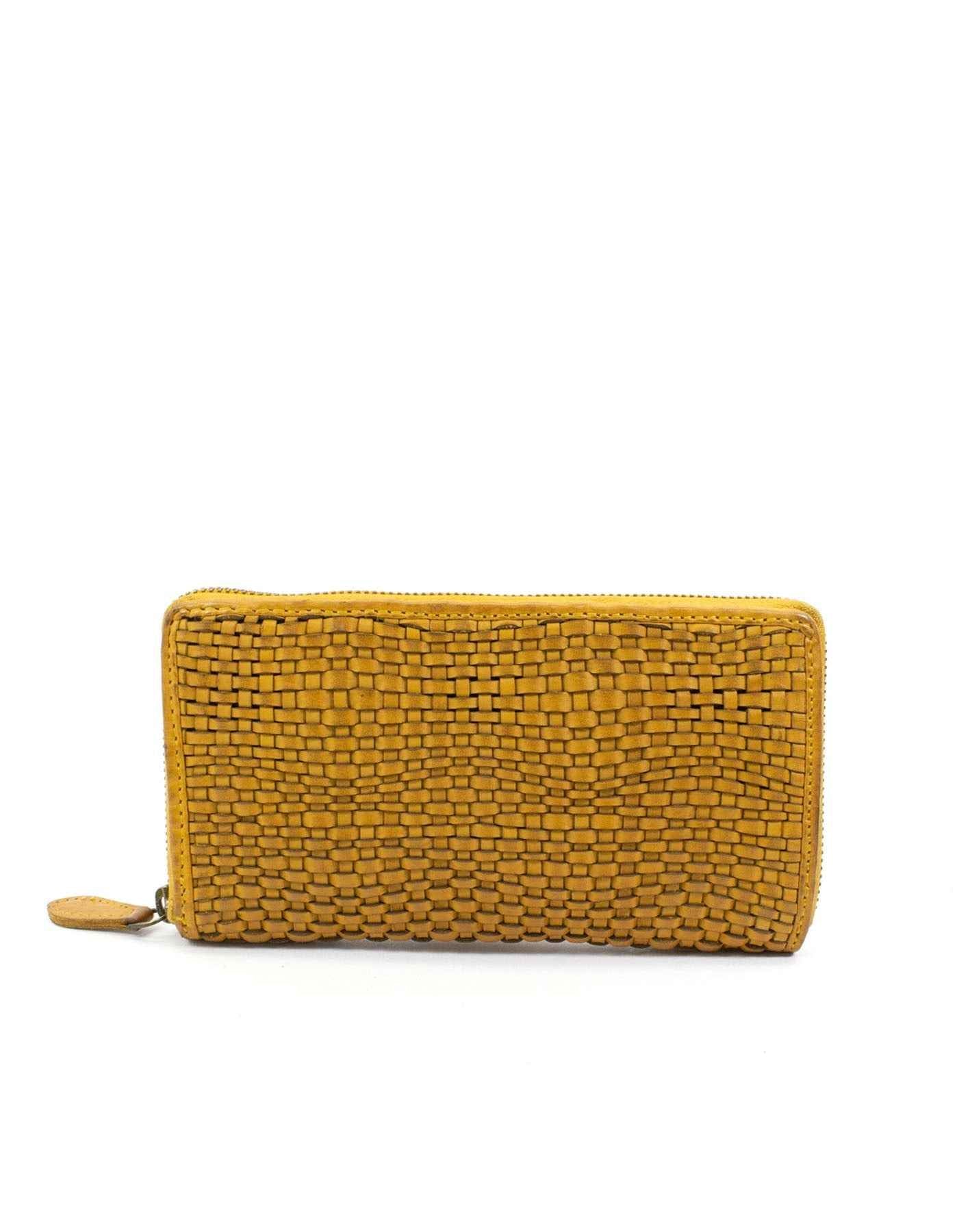 BZNA Berlin Alba Gelb Wallet Leather Leder Portemonnaie Geldbörse Clutch