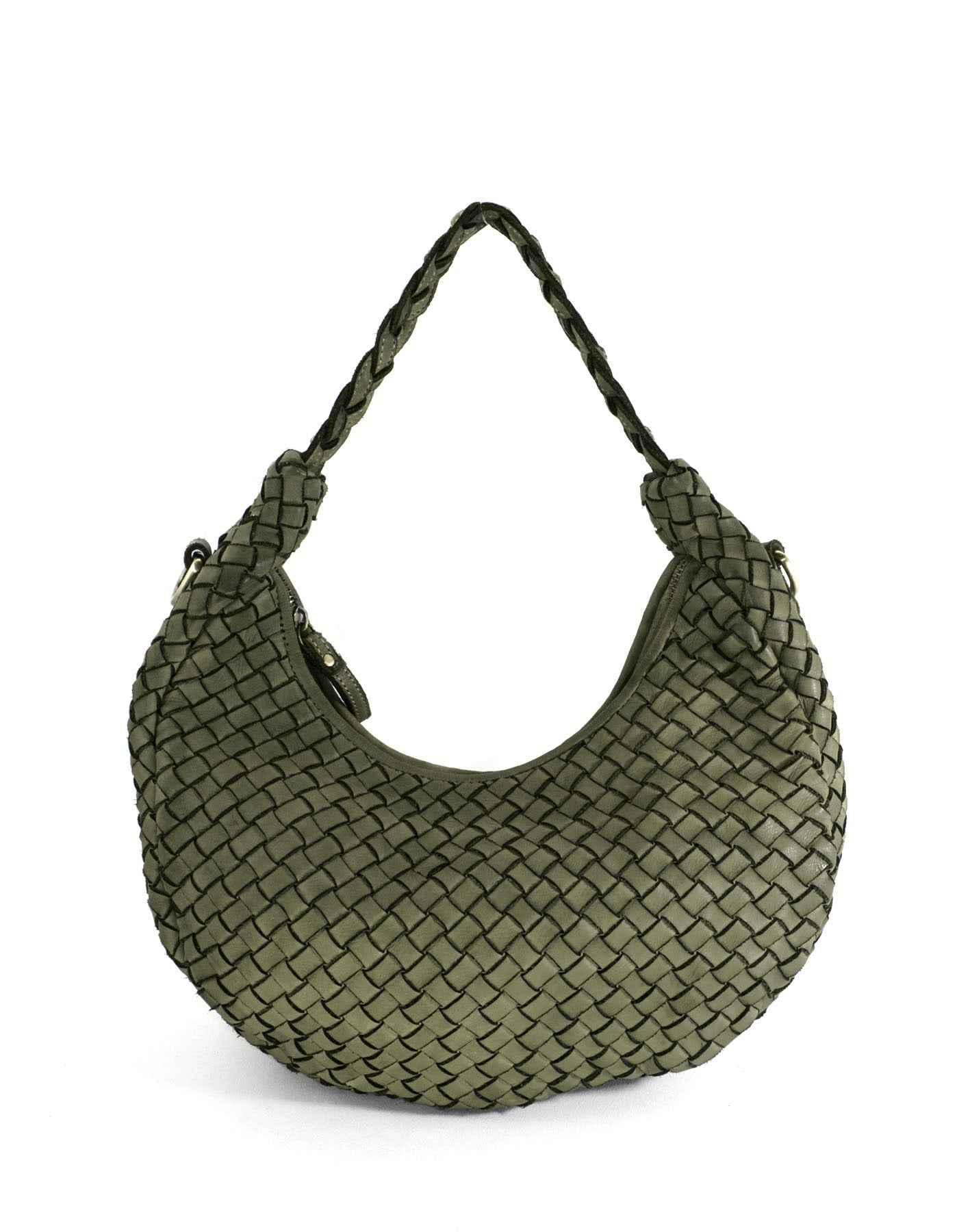 BZNA Bag Buffy Grün Italy Designer Business Handtasche Schultertasche Tasche Leder