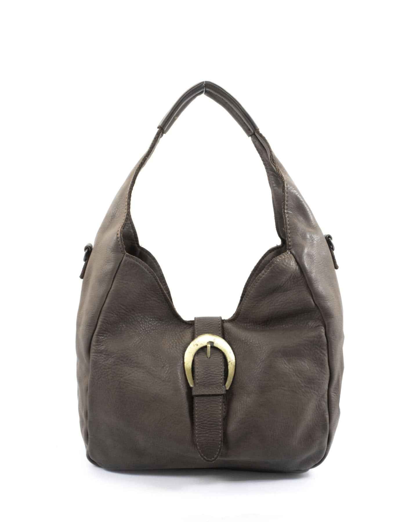 BZNA Bag Dahlia Braun Italy Designer Damen Handtasche Schultertasche Tasche