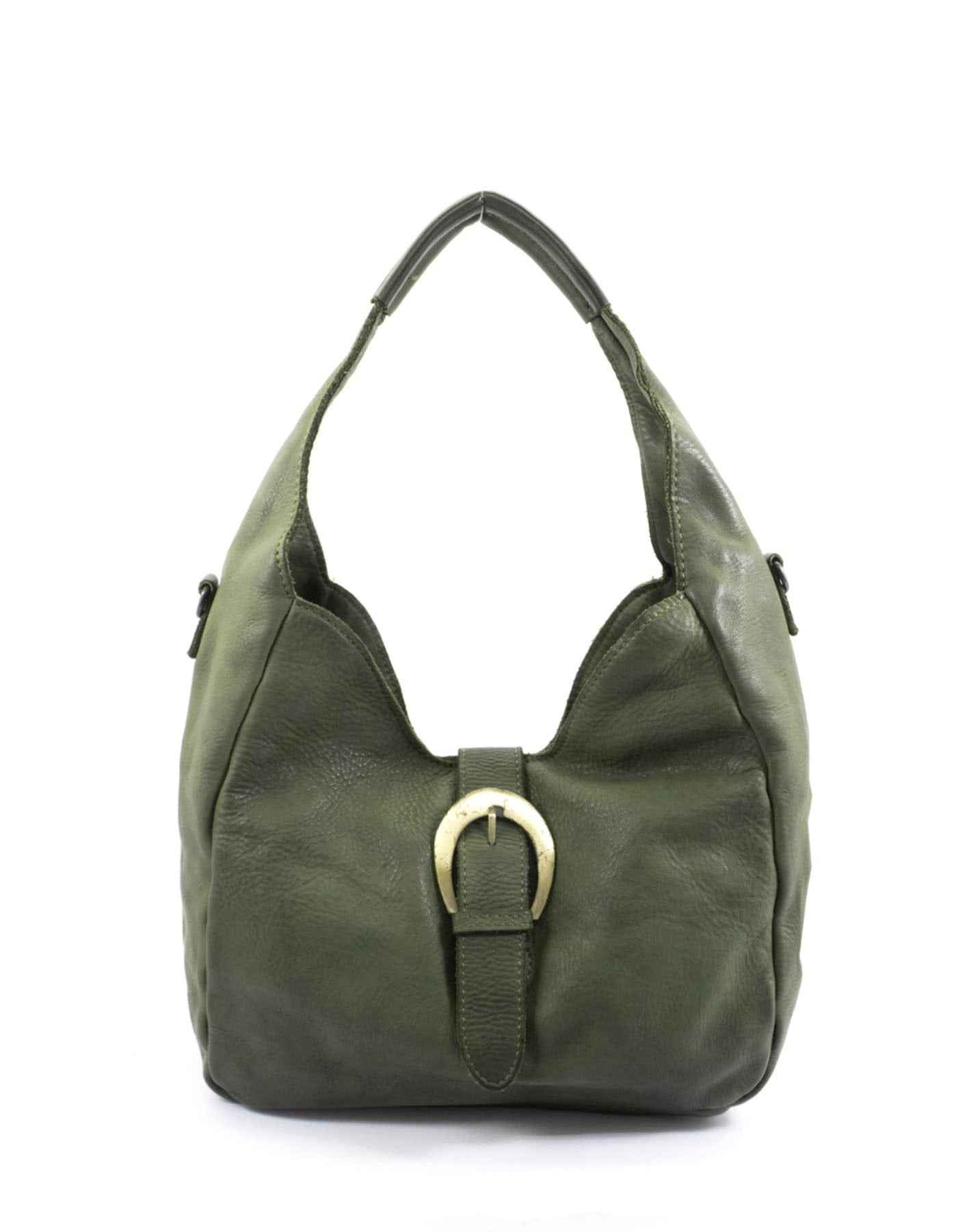 BZNA Bag Dahlia Grün Italy Designer Damen Handtasche Schultertasche Tasche