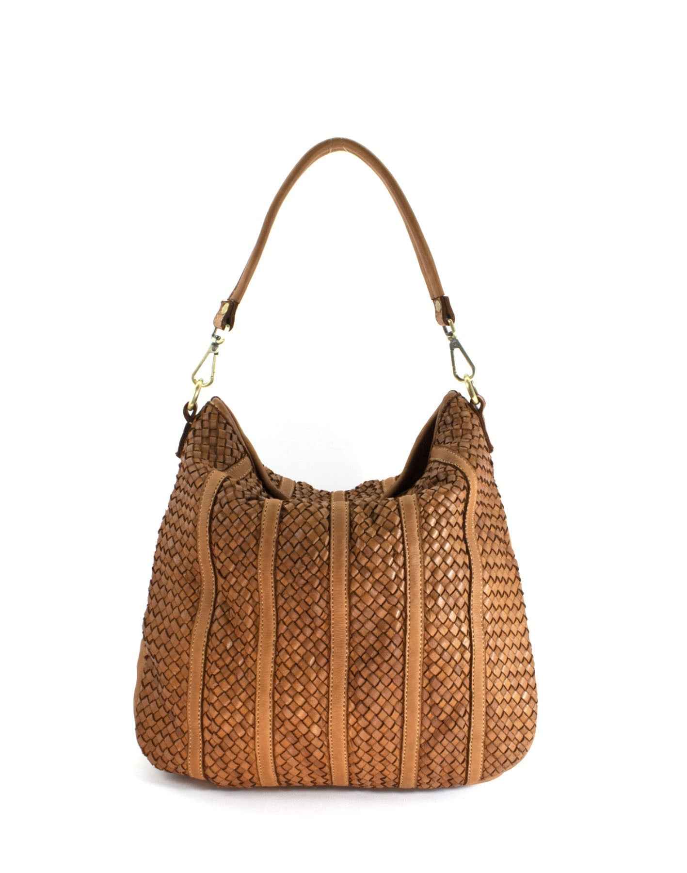 BZNA Bag Nadja Cognac Italy Designer Umhängetasche Schultertasche Tasche Leder
