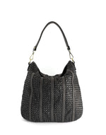 Lade das Bild in den Galerie-Viewer, BZNA Bag Nadja Schwarz Italy Designer Umhängetasche Schultertasche Tasche Leder - B Z N A

