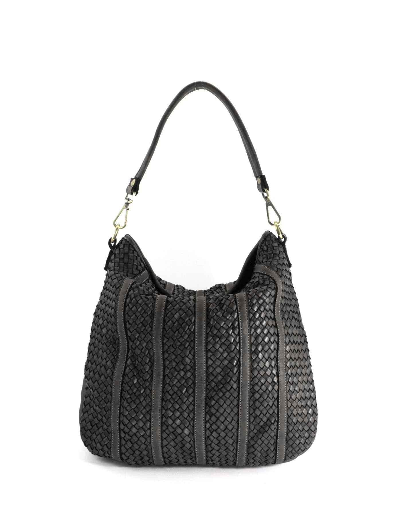 BZNA Bag Nadja Schwarz Italy Designer Umhängetasche Schultertasche Tasche Leder