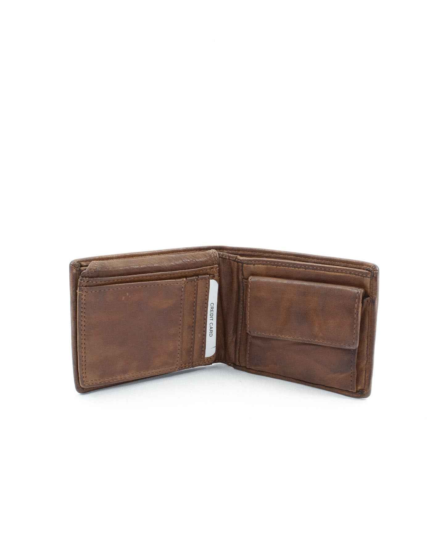BZNA Berlin Marko Herren Geldbörse Braun Wallet Clutch Leather Leder Portemonnaie