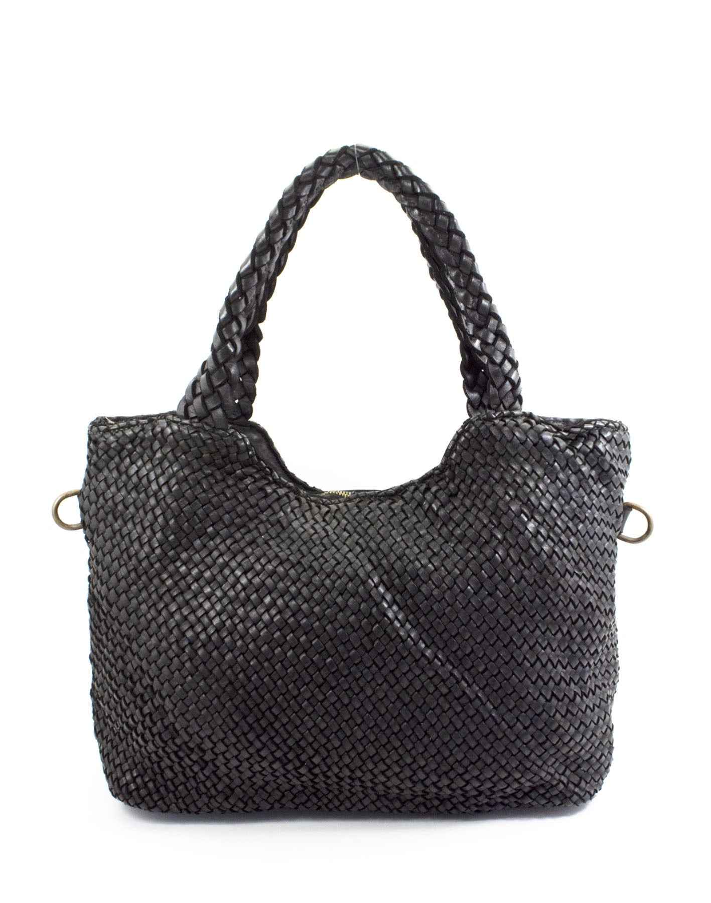 BZNA Bag Yasmin Schwarz Italy Damen Shopper Handtasche Schultertasche Tasche Leder