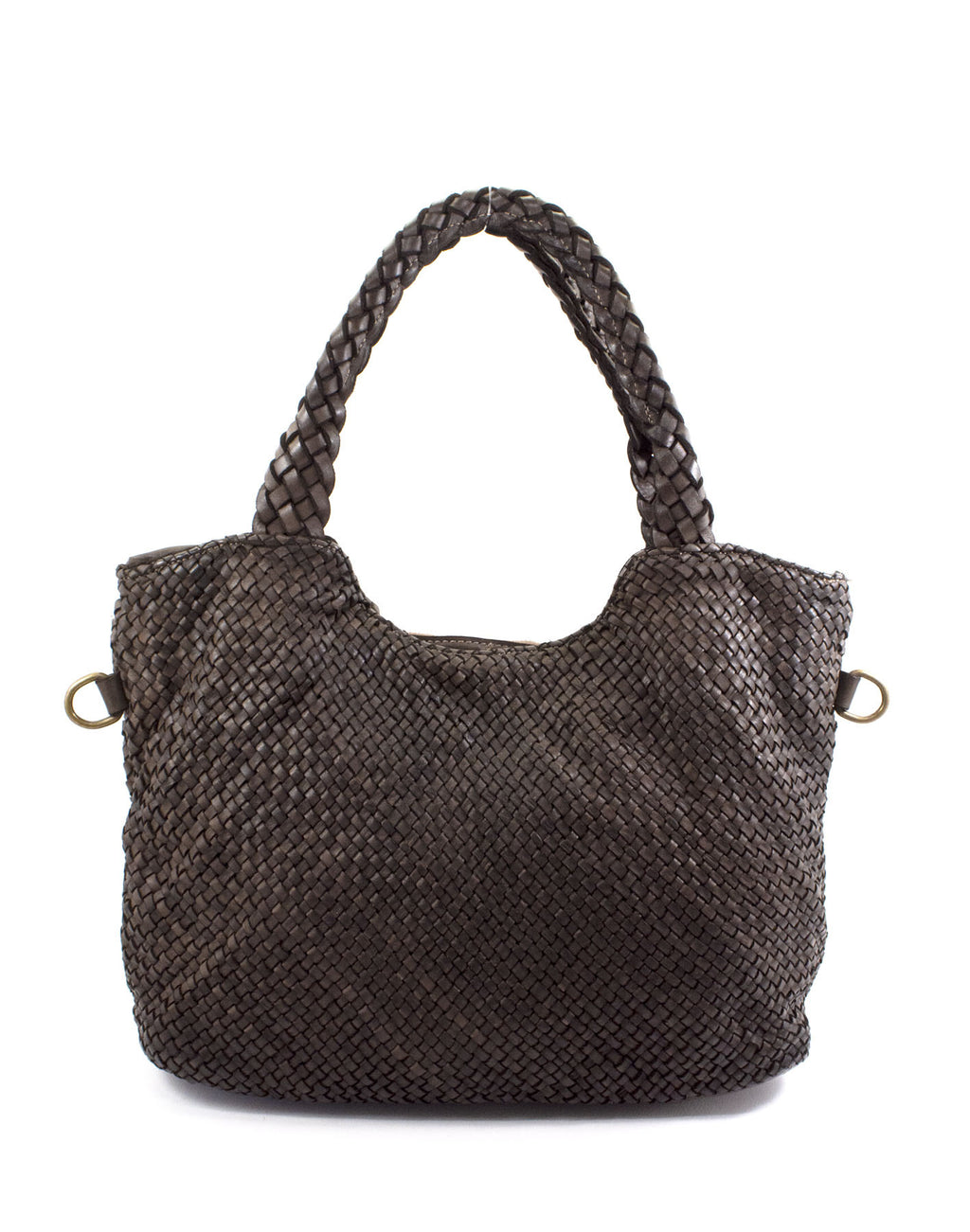 BZNA Bag Yasmin Braun Italy Damen Shopper Handtasche Schultertasche Tasche Leder - B Z N A