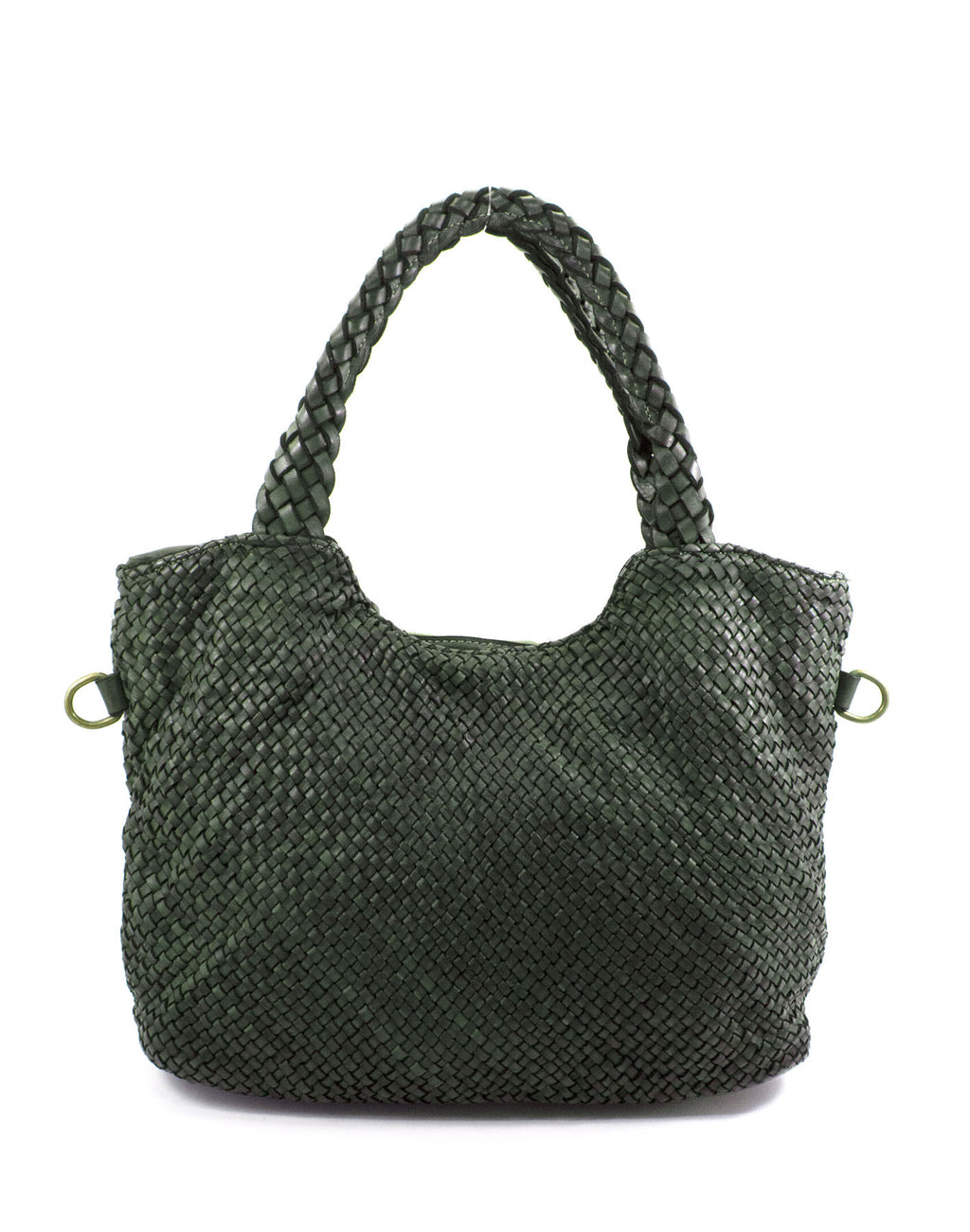 BZNA Bag Yasmin Grün Italy Damen Shopper Handtasche Schultertasche Tasche Leder - B Z N A