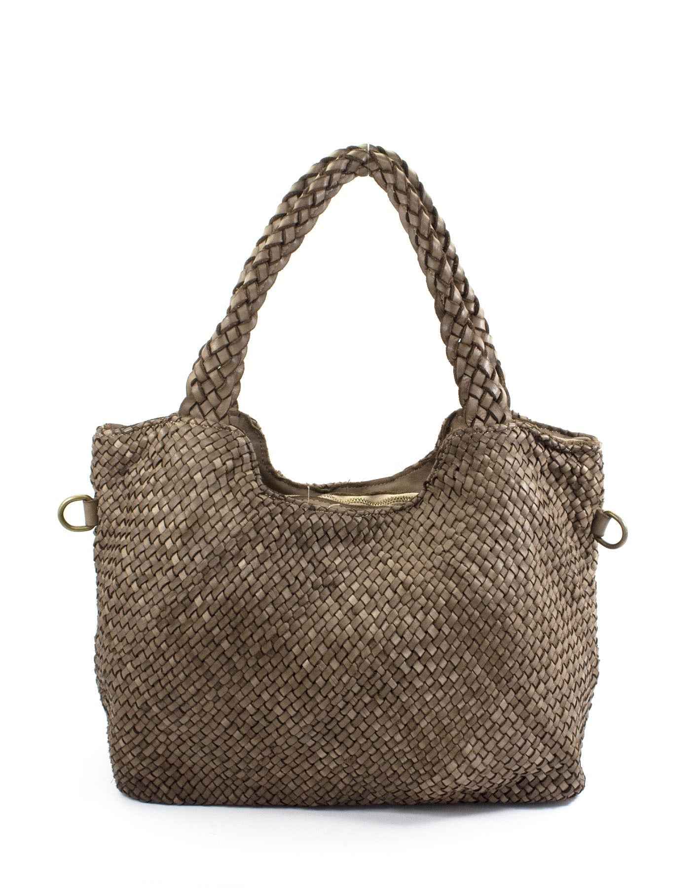 BZNA Bag Yasmin Taupe Italy Damen Shopper Handtasche Schultertasche Tasche Leder