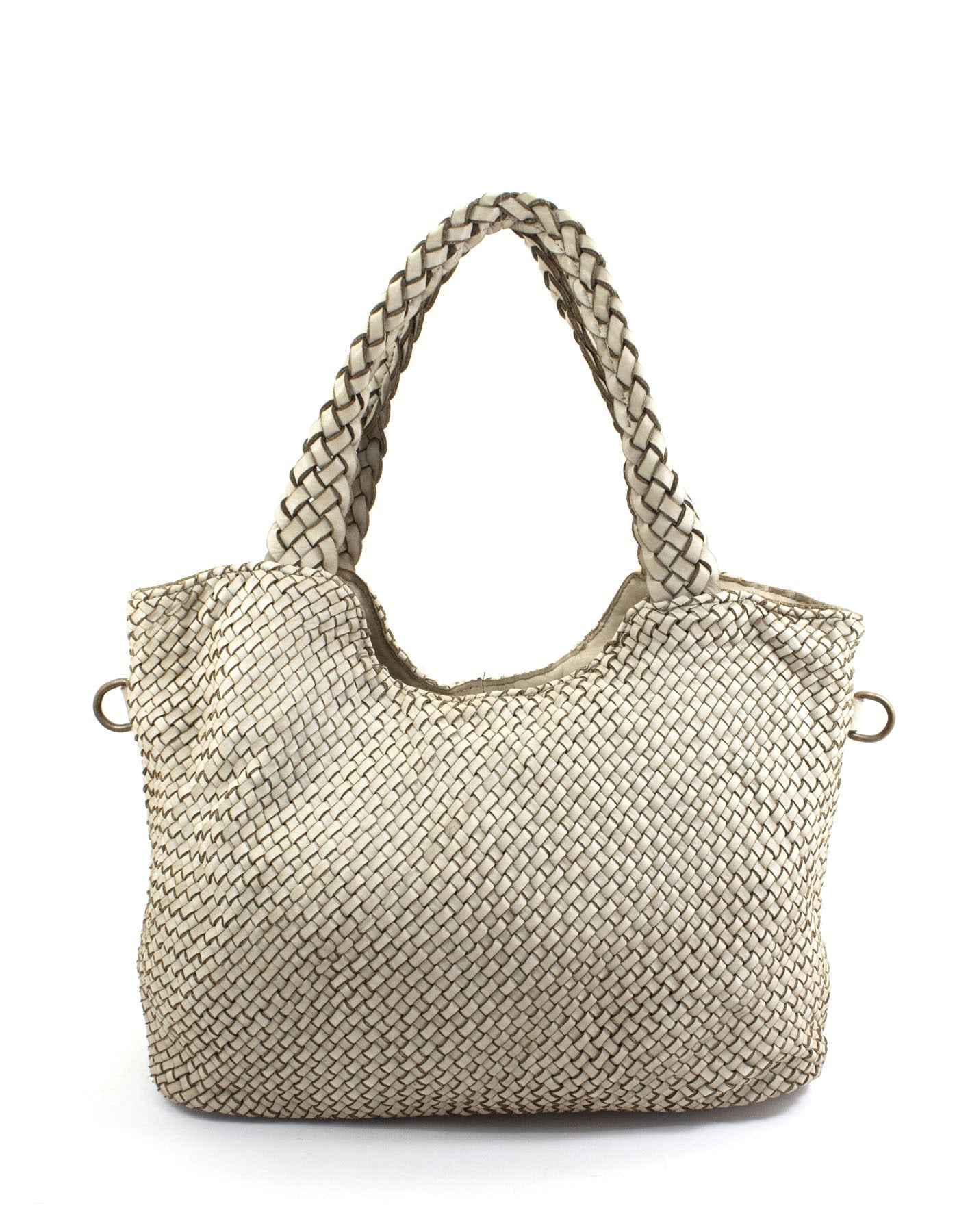 BZNA Bag Yasmin Beige Italy Damen Shopper Handtasche Schultertasche Tasche Leder
