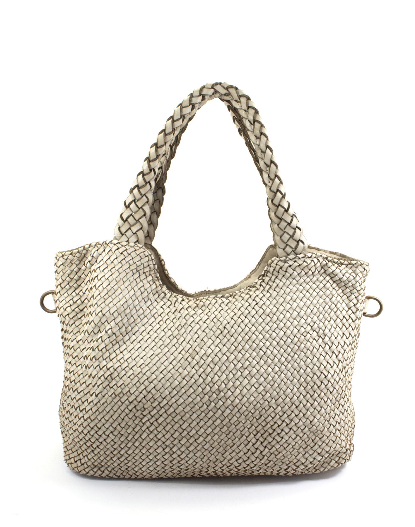 BZNA Bag Yasmin Beige Italy Damen Shopper Handtasche Schultertasche Tasche Leder - B Z N A