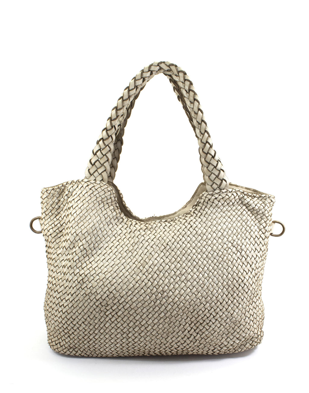 BZNA Bag Yasmin Beige Italy Damen Shopper Handtasche Schultertasche Tasche Leder - B Z N A