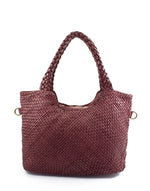 Lade das Bild in den Galerie-Viewer, BZNA Bag Yasmin Bordeaux Italy Damen Shopper Handtasche Schultertasche Tasche Leder - B Z N A
