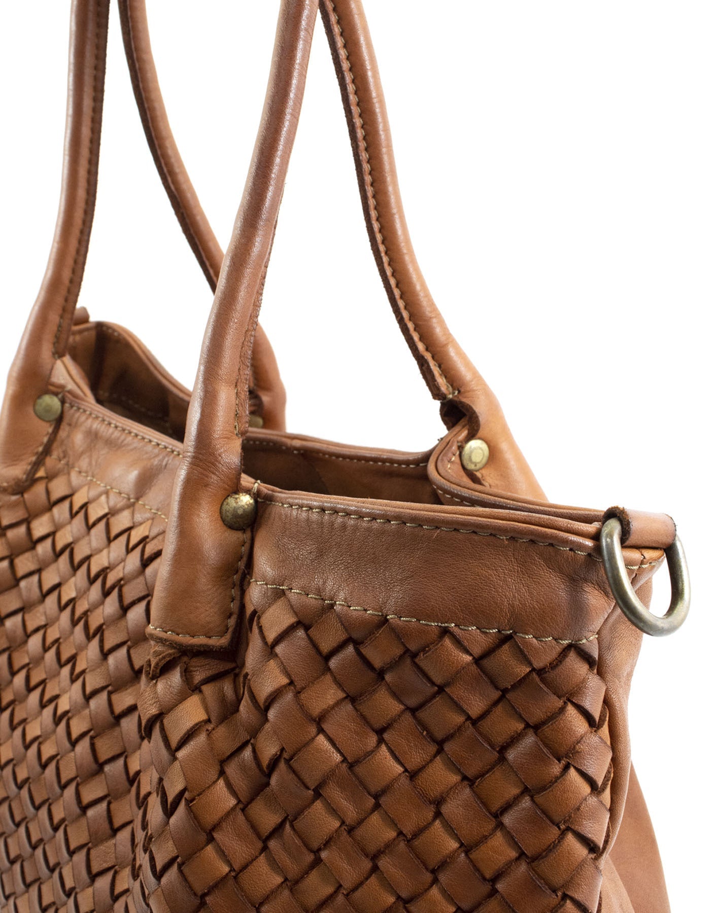 BZNA Bag Lara Braun Italy Damen Handtasche Schultertasche Tasche Leder - B Z N A