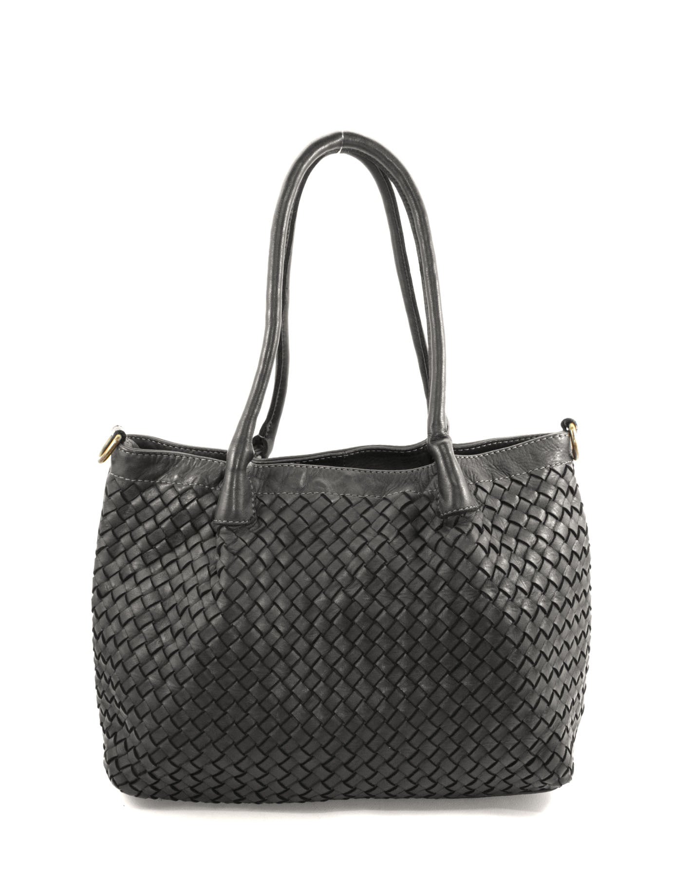 BZNA Bag Lara Schwarz Italy Damen Handtasche Schultertasche Tasche Leder - B Z N A