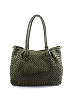 Lade das Bild in den Galerie-Viewer, BZNA Bag Lara Grün Italy Damen Handtasche Schultertasche Tasche Leder - B Z N A
