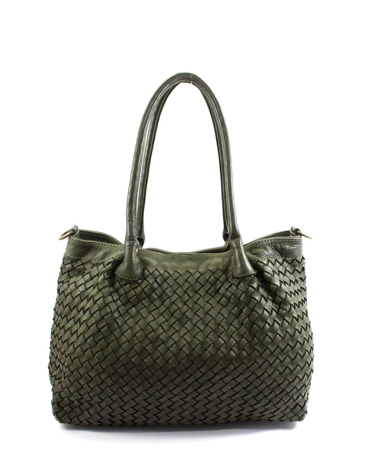 BZNA Bag Lara Grün Italy Damen Handtasche Schultertasche Tasche Leder