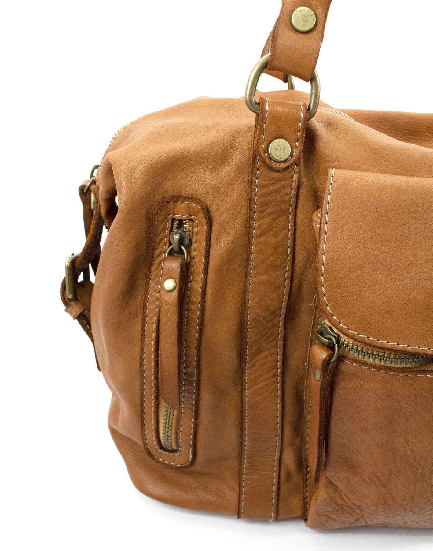 BZNA Bag Samea Cognac Tasche Schultertasche Handtasche Designer Leder
