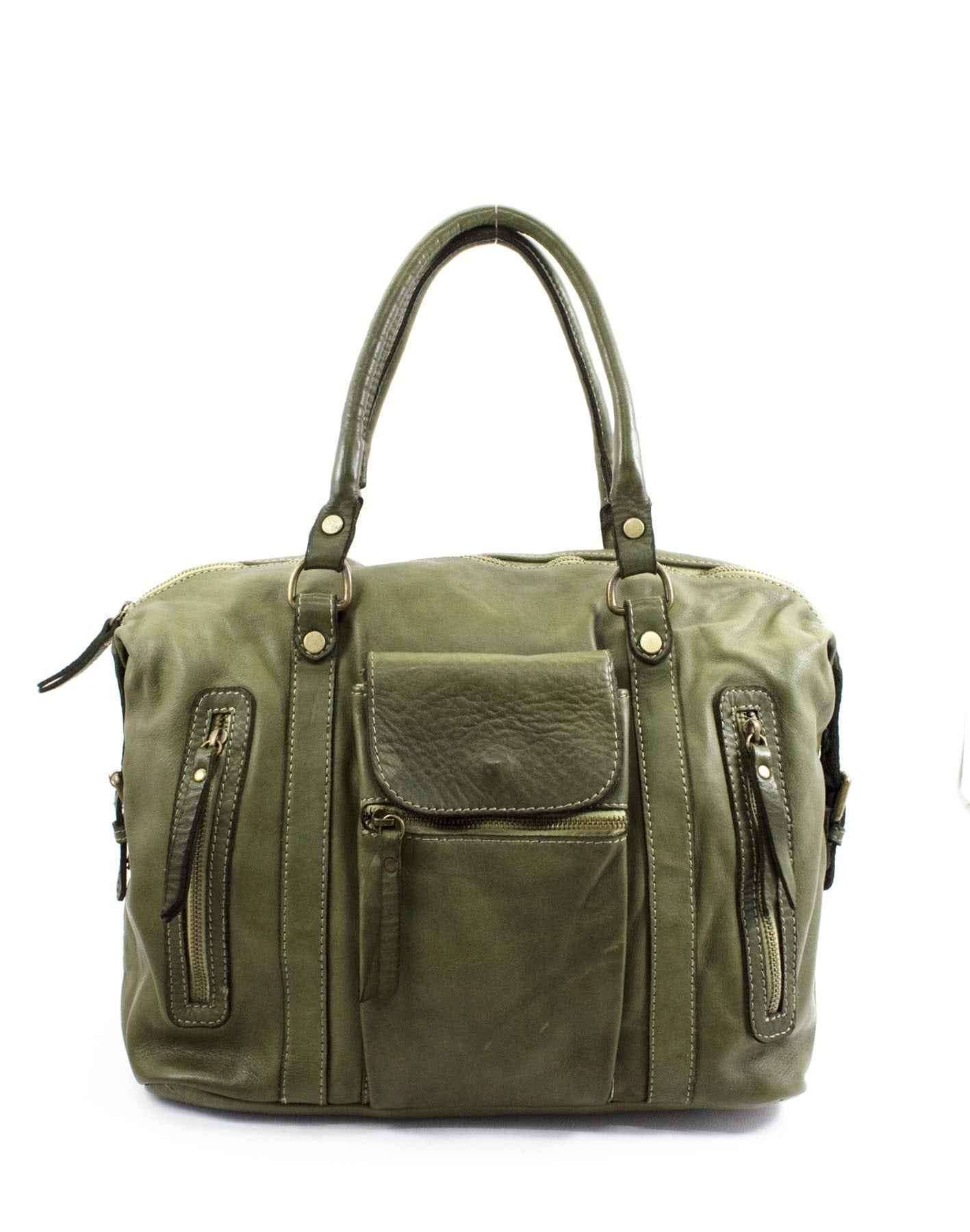 BZNA Bag Samea Grün Tasche Schultertasche Handtasche Designer Leder