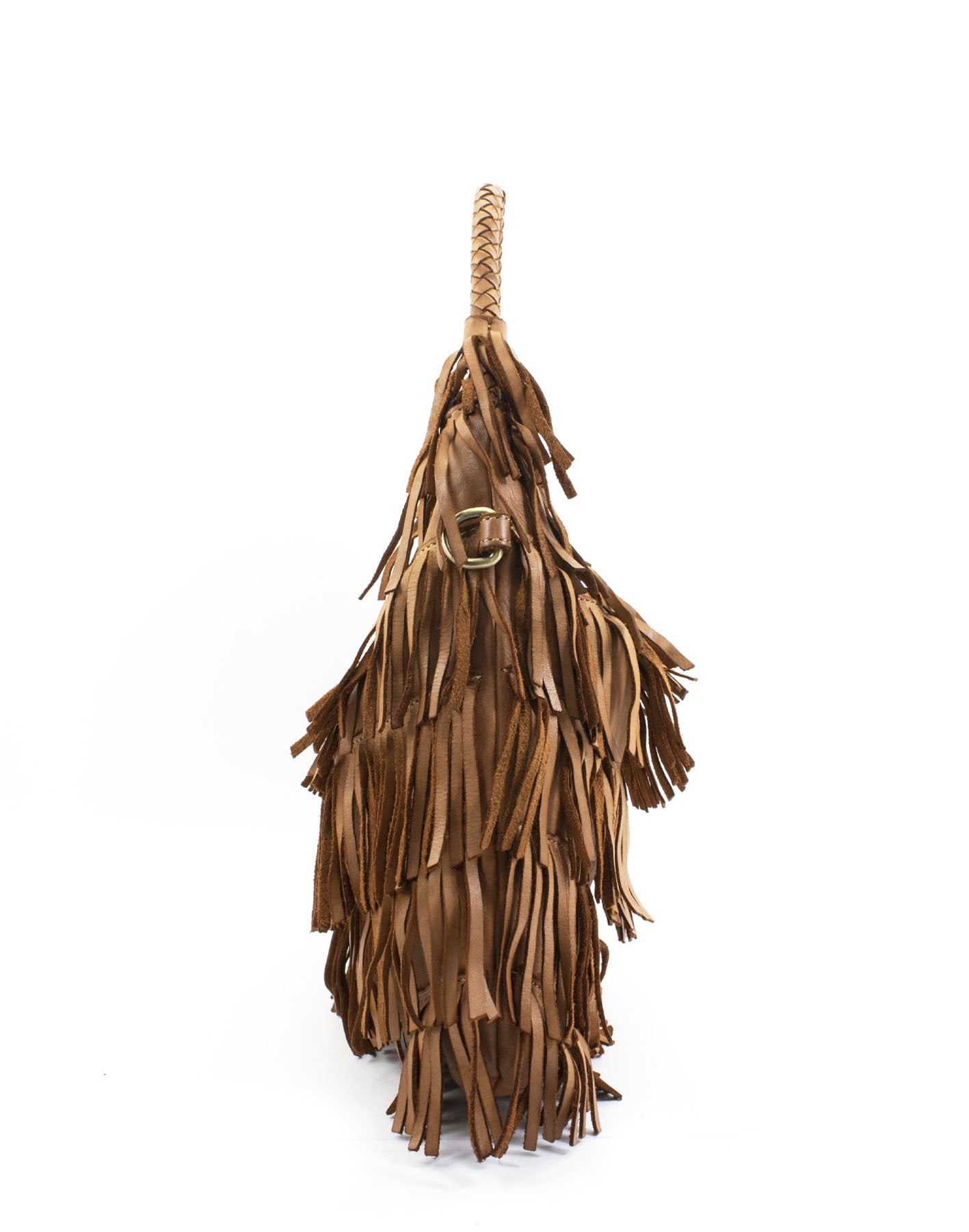 BZNA Bag Franssa Bordeaux Fransen  Schultertasche Designer Damen Handtasche Italy - B Z N A