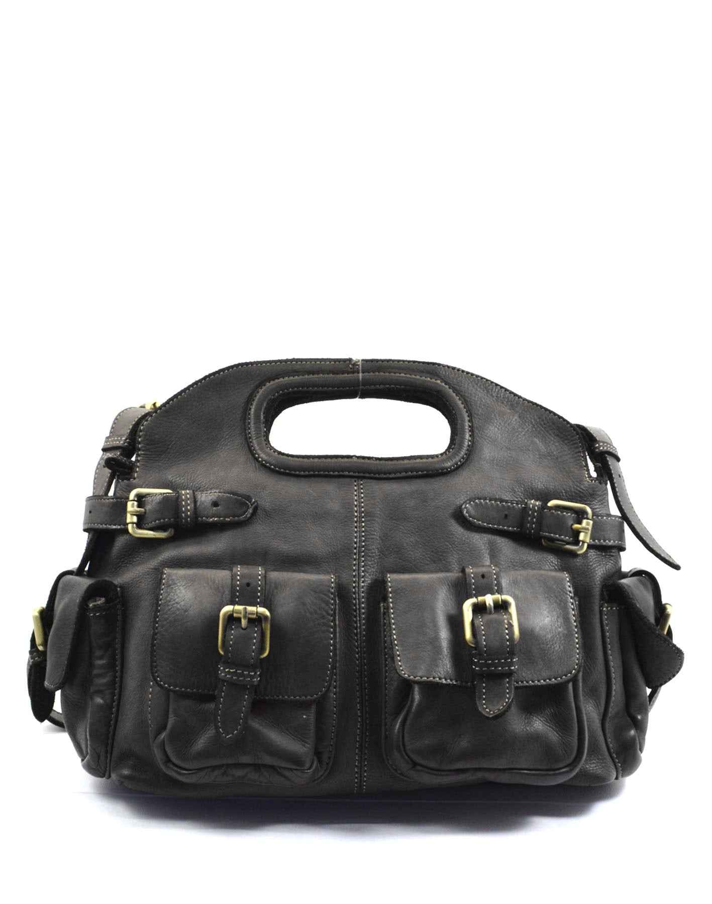 BZNA Bag Radika Schwarz Italy Damen Handtasche Schultertasche Tasche Leder