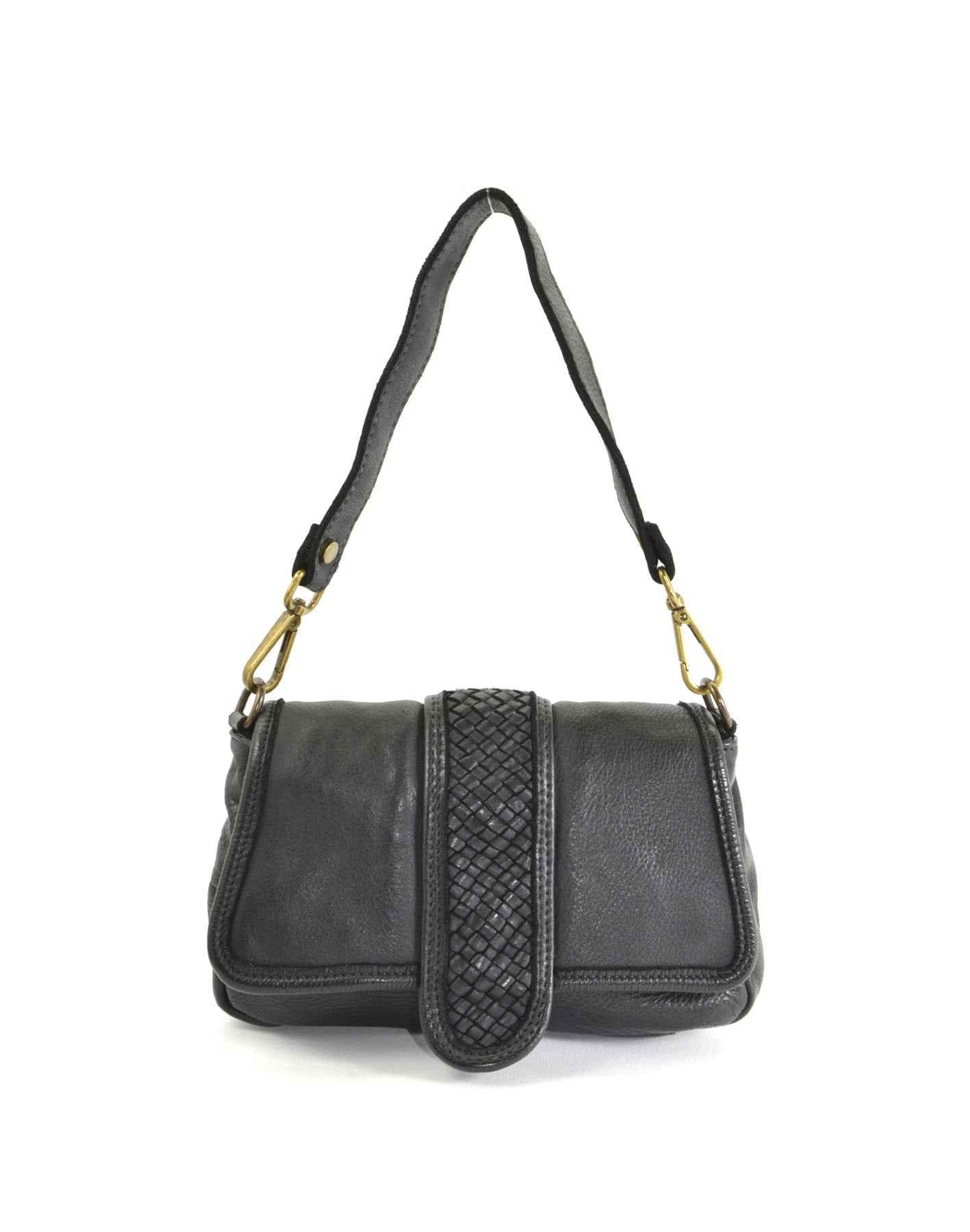 BZNA Bag Radjaka Schwarz Italy Damen Handtasche Schultertasche Tasche Leder