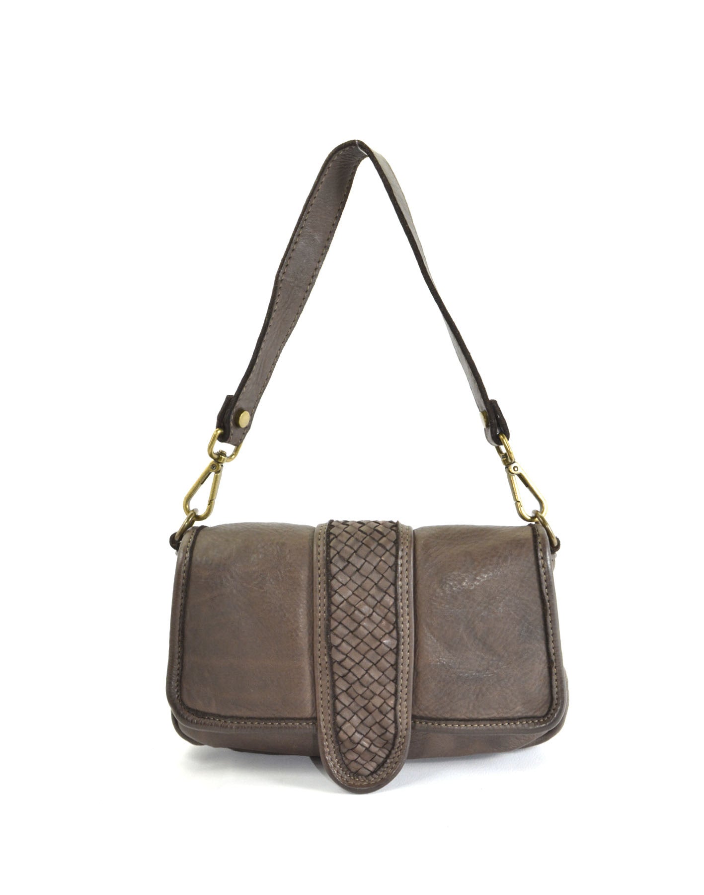 BZNA Bag Radjaka Braun Italy Damen Handtasche Schultertasche Tasche Leder - B Z N A