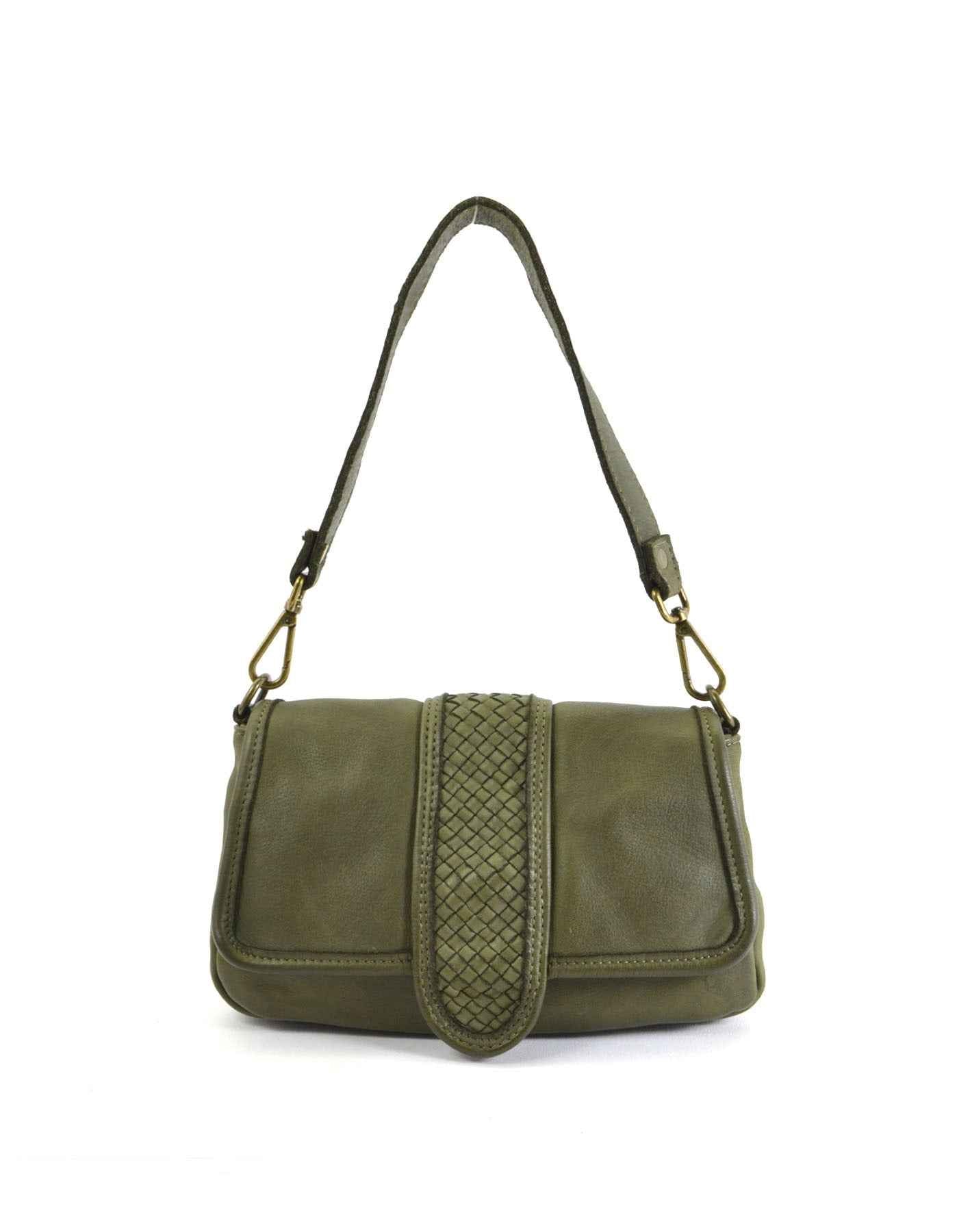 BZNA Bag Radjaka Grün Italy Damen Handtasche Schultertasche Tasche Leder
