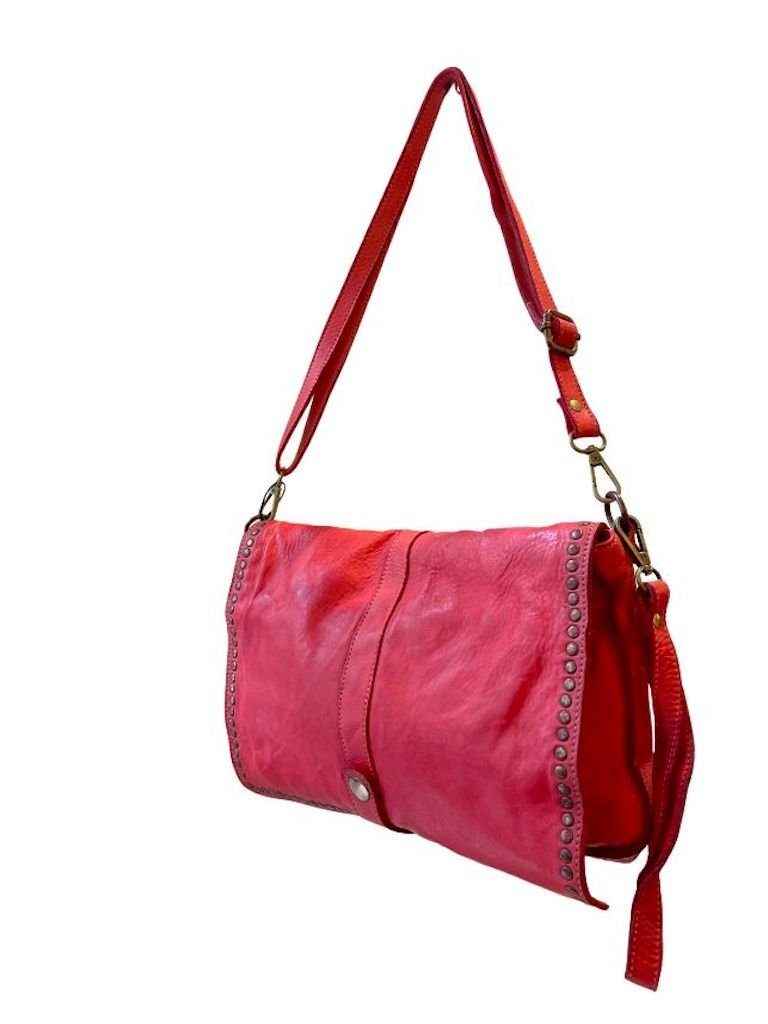 BZNA Bag Luna Rot Italy Designer Clutch Umhängetasche Ledertasche Damen Handtasche Schultertasche Tasche Leder Shopper Neu
