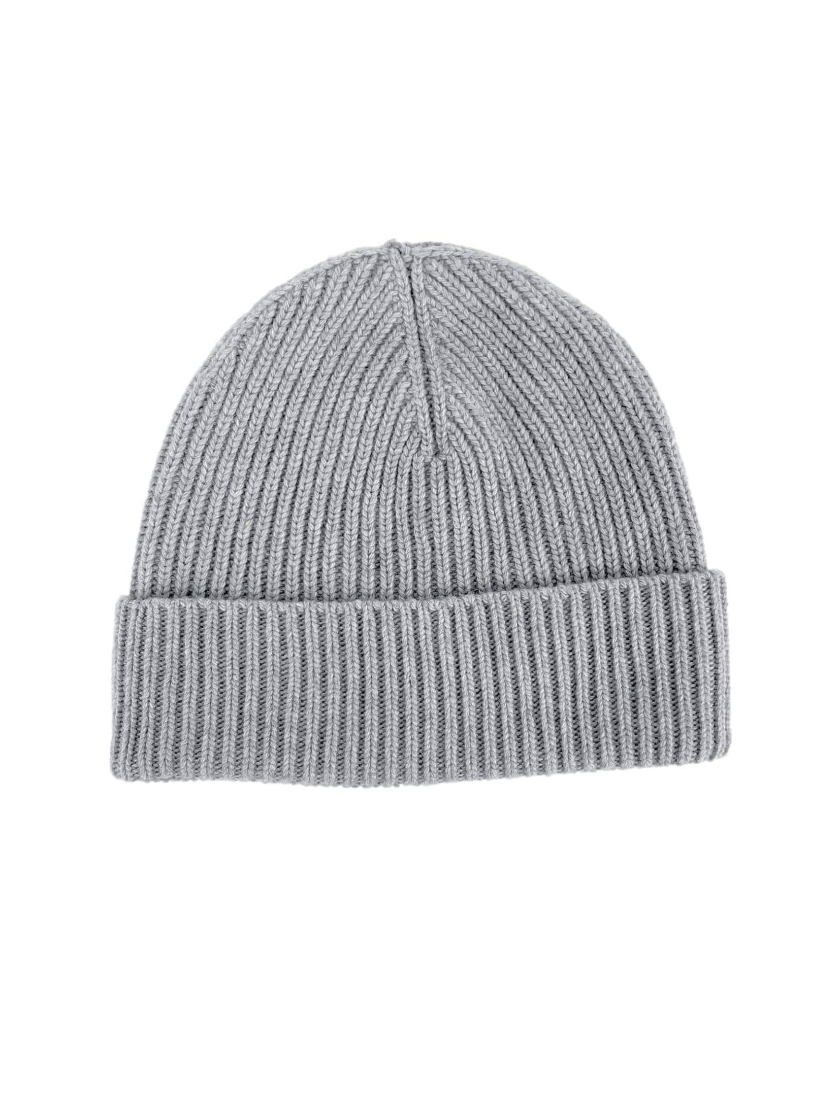 BZNA Cashmere Strickmütze Wollmütze mit 10 % Kashmir - Mischung Rippstrickmütze