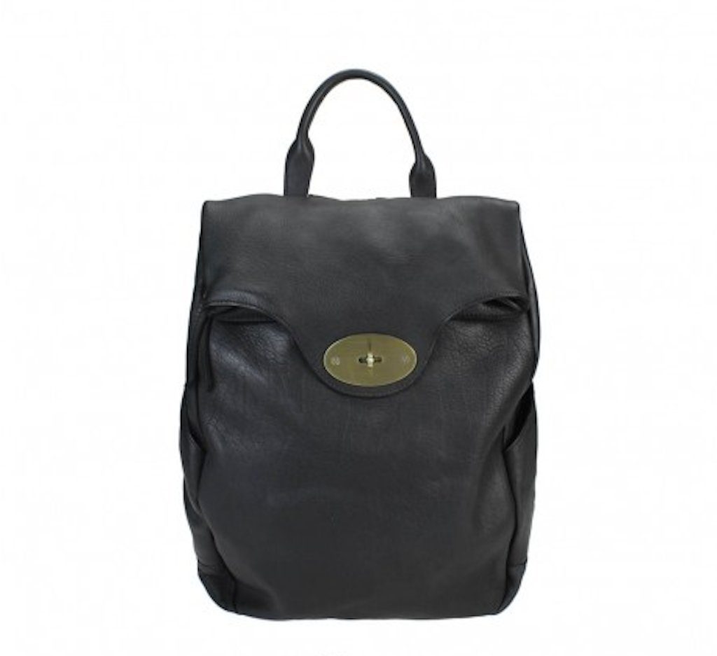 BZNA Bag Rinalto schwarz Italy Rucksack Backpacker Designer Tasche Handtasche Schultertasche Leder Damen Neu
