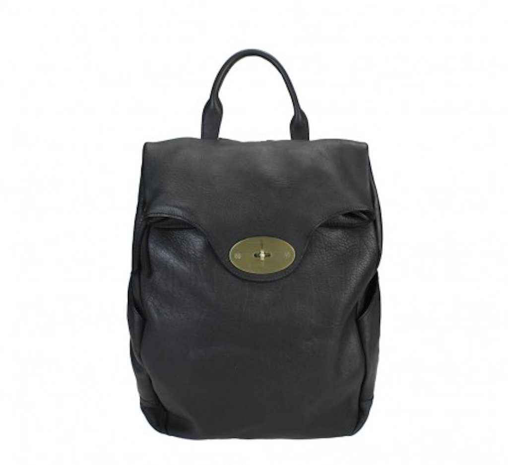 BZNA Bag Rinalto schwarz Italy Rucksack Backpacker Designer Tasche Handtasche Schultertasche Leder Damen Neu