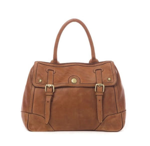 BZNA Bag Lauren Cognac Designer Ledertasche Tragetasche Handtasche