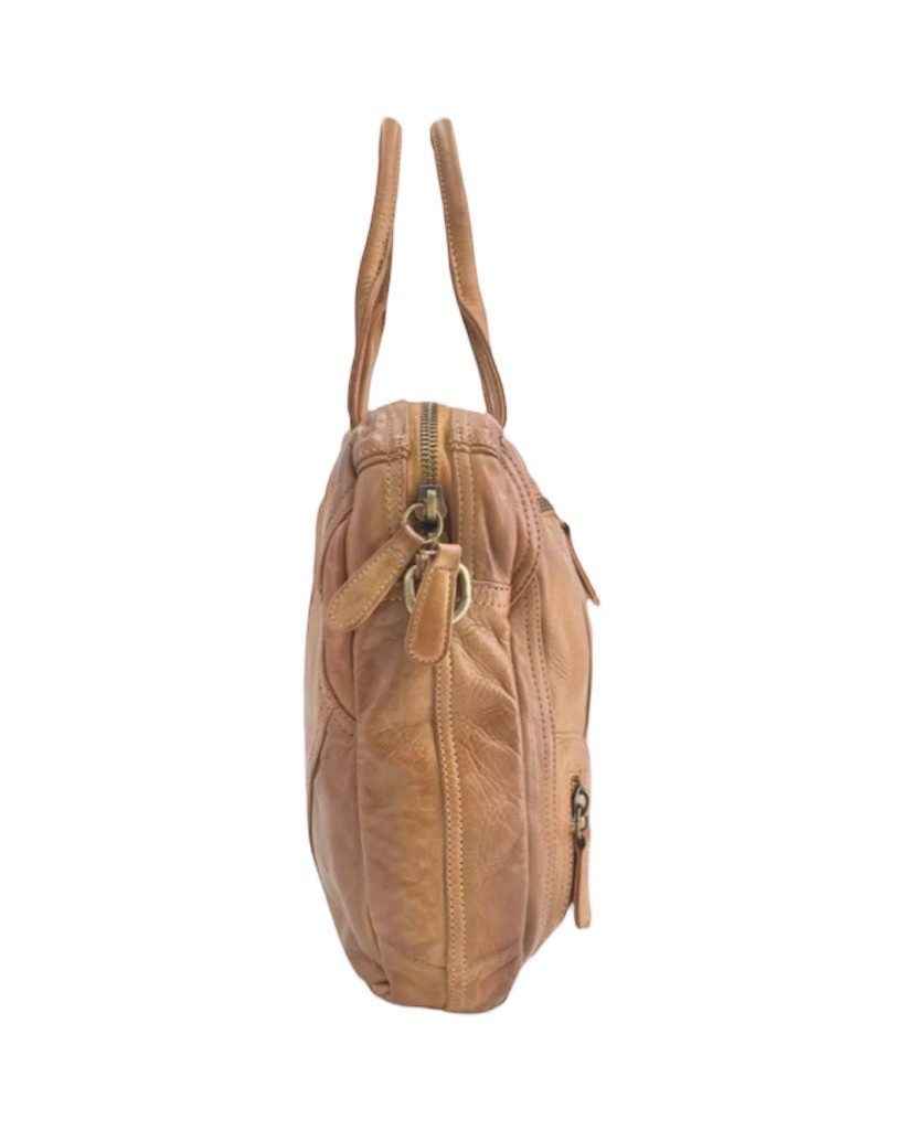 BZNA Bag Simsa Fuxia Pink Business Aktentasche Designer Ledertasche Schultertasche Unisex