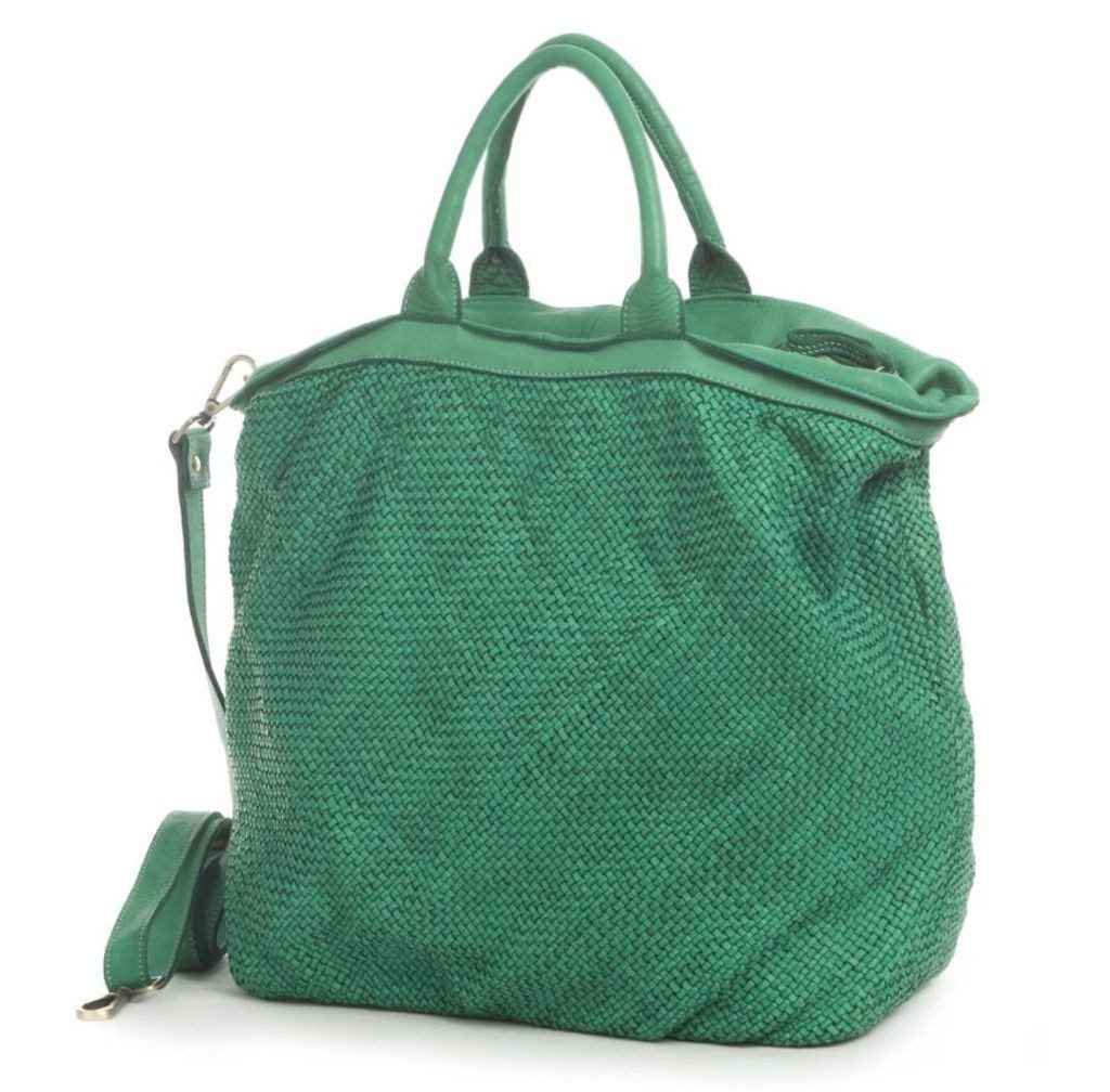 BZNA Bag Naomi Grün Brilliant Italy Designer Damen Handtasche Ledertasche Tasche Shopper