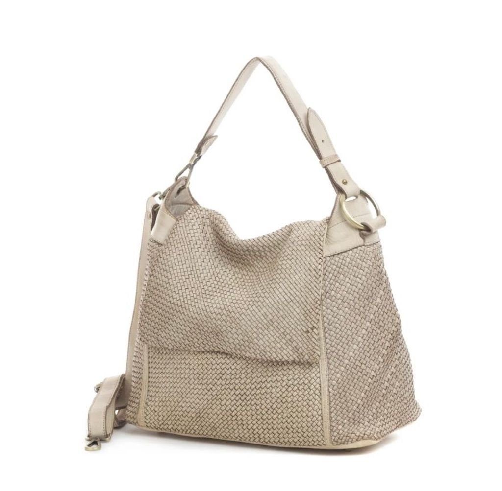 BZNA Bag Tarja Beige Italy Designer Messenger Damen Handtasche Schultertasche - B Z N A
