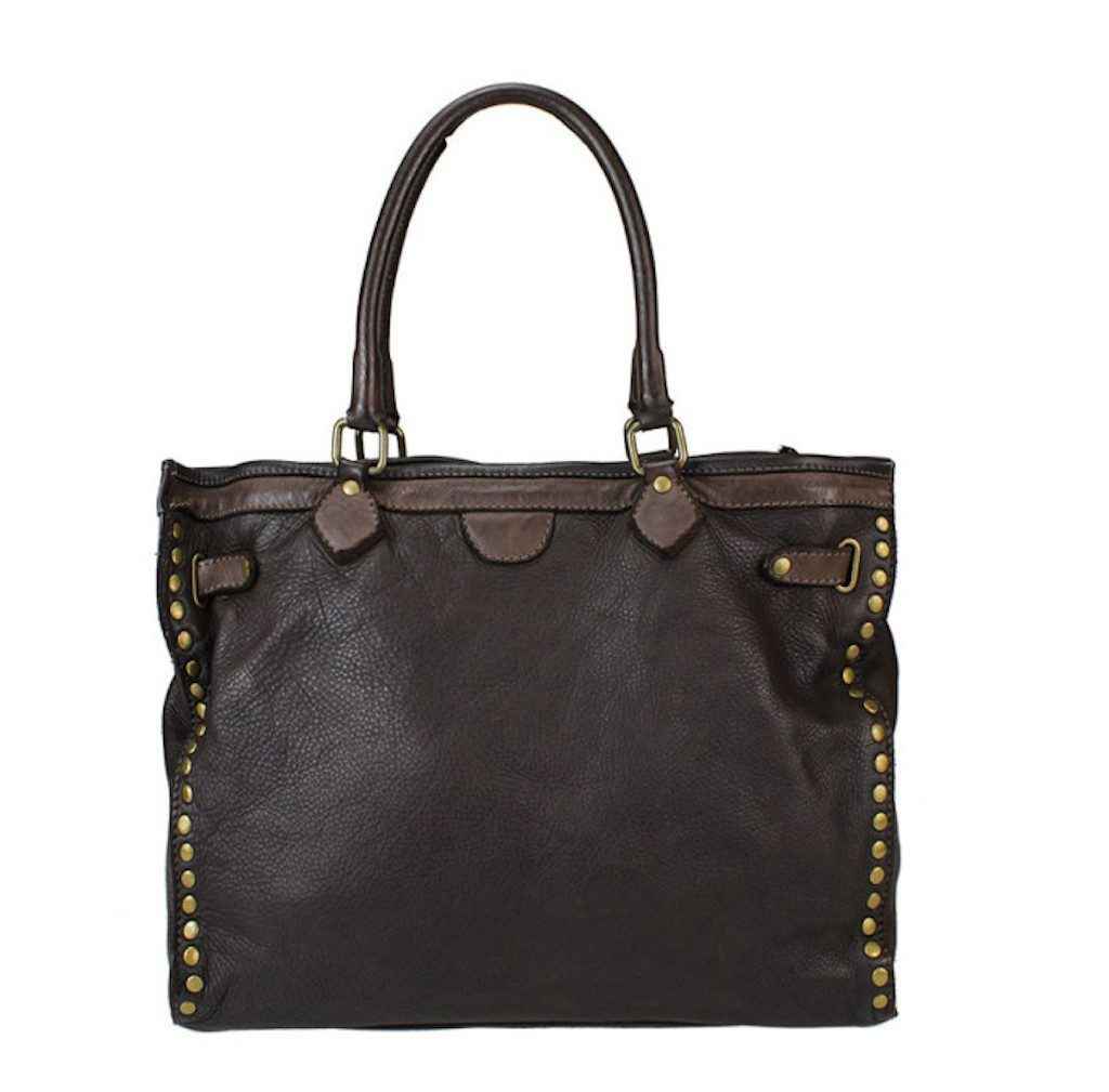 BZNA Bag Sue Braun Italy Designer Messenger Shopper Handtasche Schultertasche Tasche