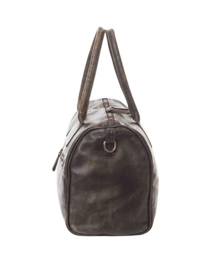 BZNA Bag Antonio Vintage Grau Italy Designer Weekender  Reise Tasche Handtasche Schultertasche Leder Shopper Neu