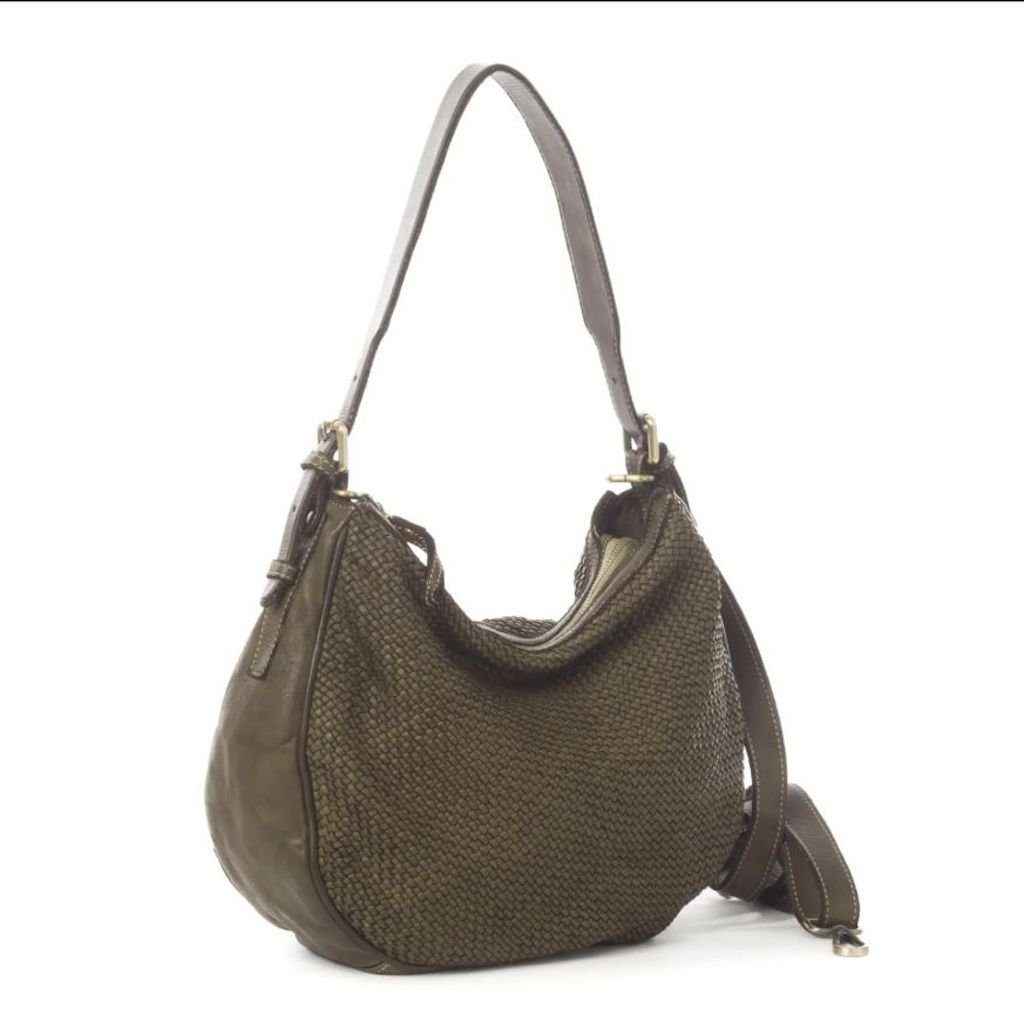 BZNA Bag Anja Grün Italy Designer Beutel Umhängetasche Damen Handtasche Leder