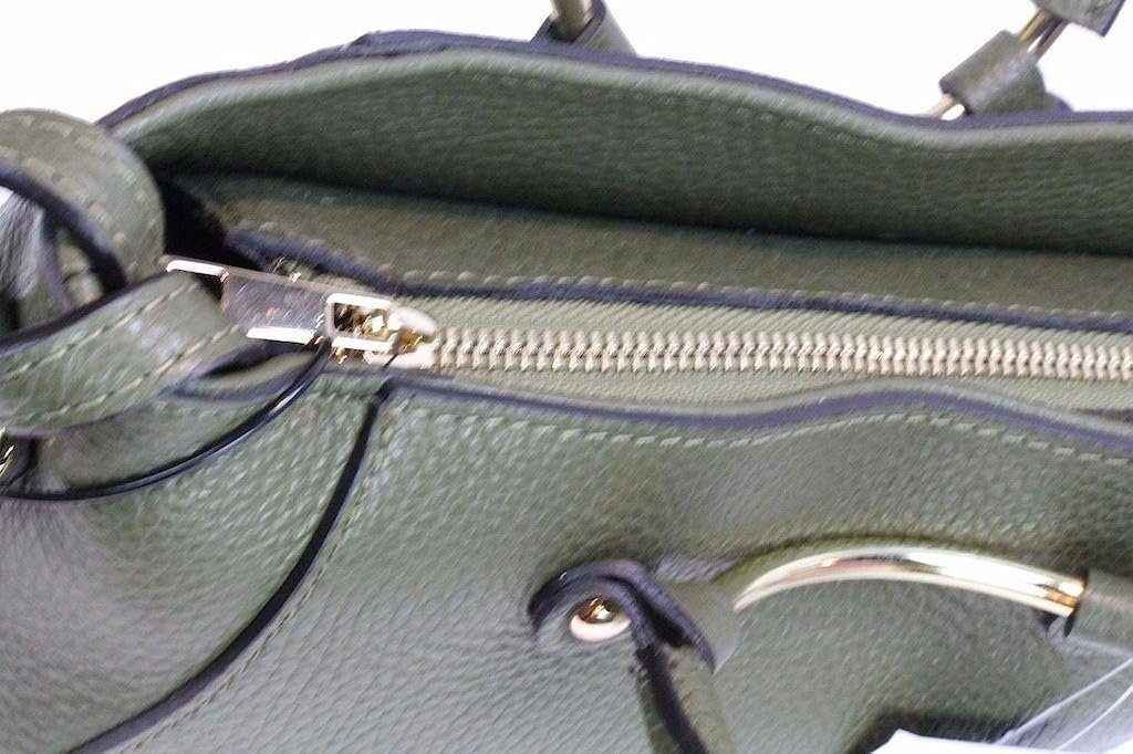 BZNA Bag Zuna Taupe Leder Italy kleine Damen Handtasche Schultertasche Tasche