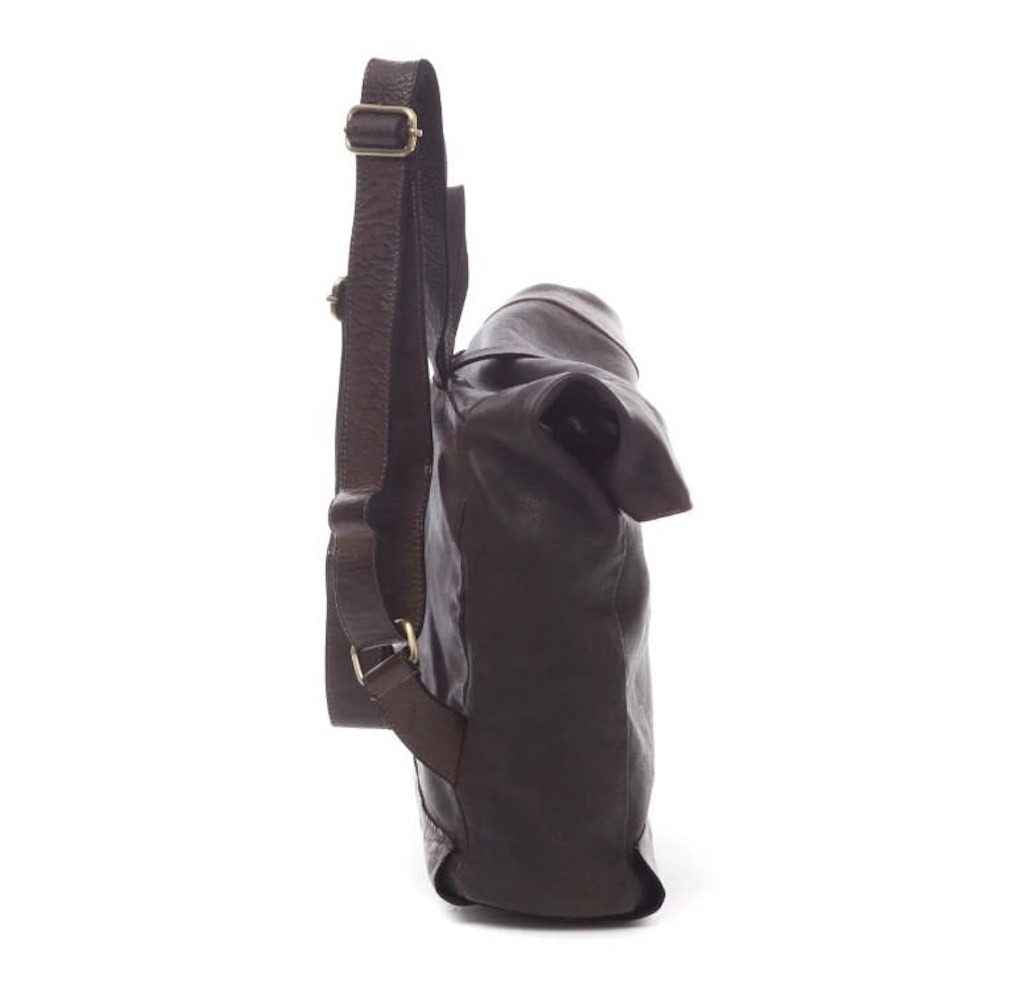 BZNA Rucksack Kev Grau Unisex Roll Top Backpacker Designer Handtasche