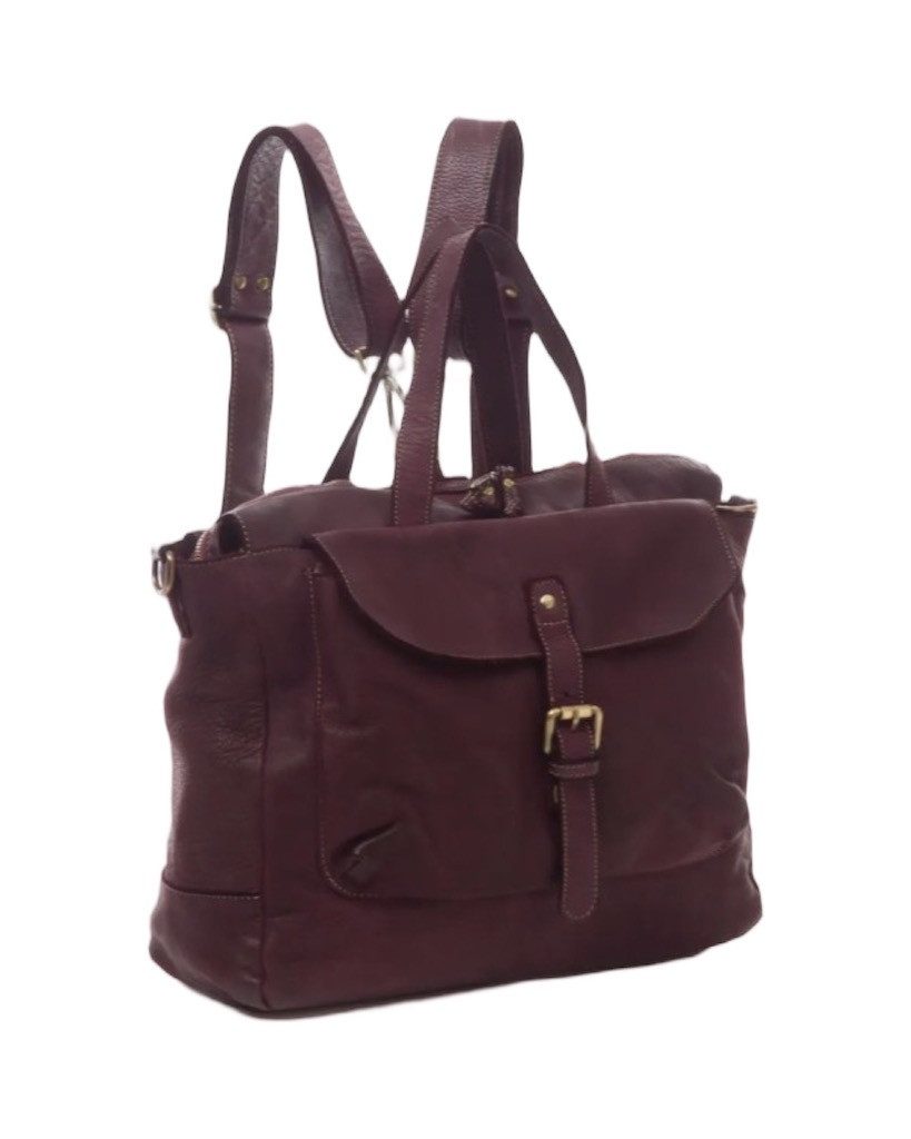 BZNA Bag Rucksack Smilla Bordeaux Backpacker Designer Rucksack Damenhandtasche Schultertasche