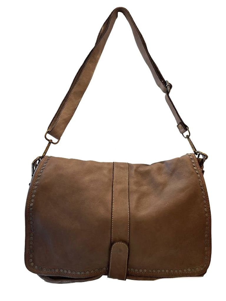 BZNA Bag Luna Taupe Italy Designer Clutch Umhängetasche Damen Handtasche Schultertasche Tasche Leder Shopper Neu - B Z N A