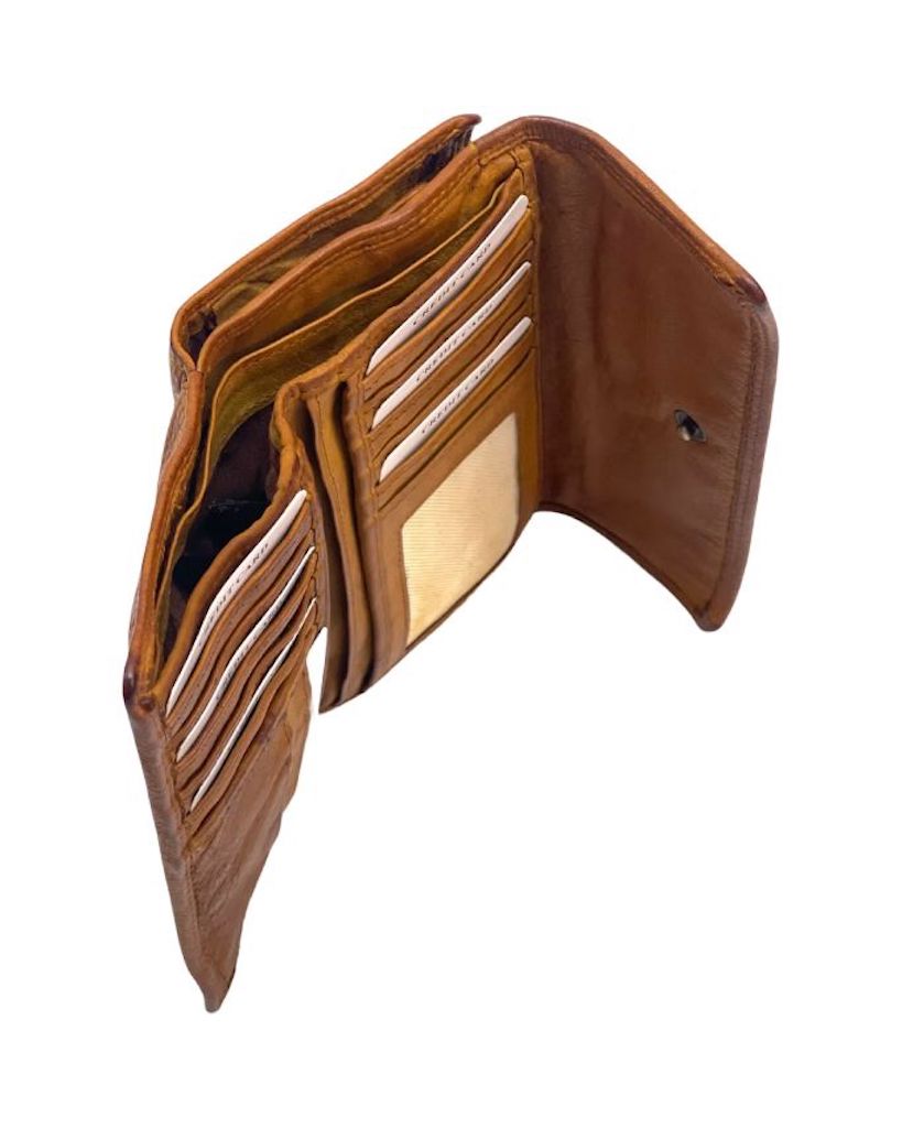 BZNA Berlin Smeza Cuoio Wallet Leather Leder Portemonnaie Geldbörse Clutch - B Z N A