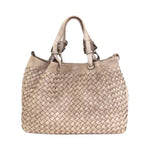 Lade das Bild in den Galerie-Viewer, BZNA Bag Rene beige Italy Designer geflochten Damen Handtasche Ledertasche Schultertasche Tasche Schafsleder Shopper Neu - B Z N A

