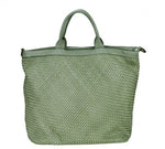 Lade das Bild in den Galerie-Viewer, BZNA Bag Roma Grün Italy langer abnehmbarer Schultergurt Designer Damen Handtasche Schultertasche Tasche Leder Shopper Neu
