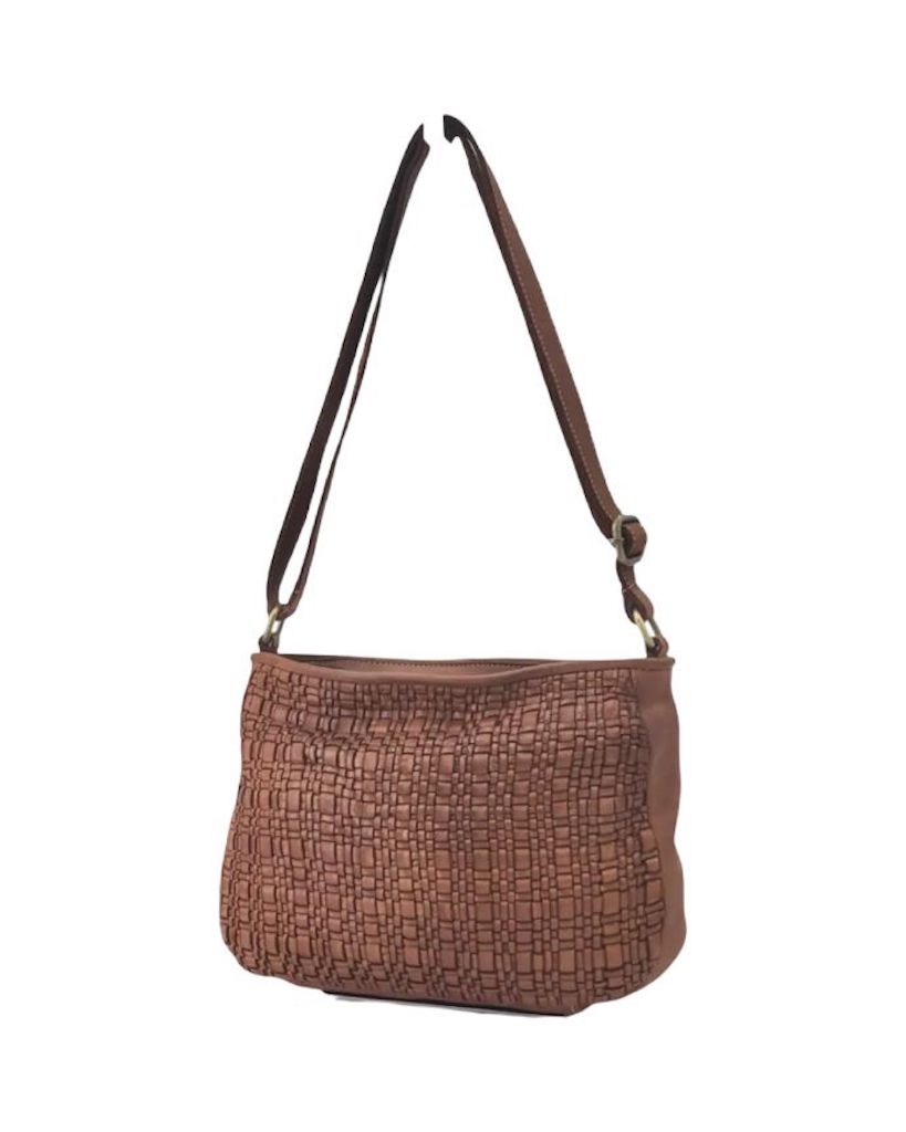 BZNA Bag Fentje Cognac Italy Designer Umhängetasche Ledertasche Schultertasche Tasche Leder - B Z N A