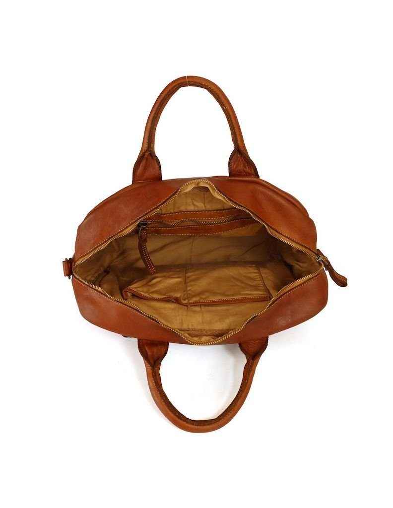 BZNA Aktentasche Ales Schwarz  Business Bag Designer Ledertasche Schultertasche